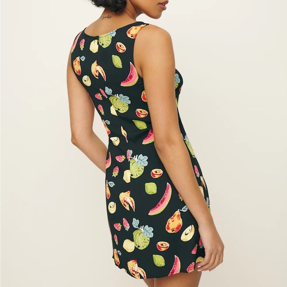 Reformation Noha Fruit Mini Dress in Juicy - Picture 3 of 8